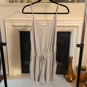 Heathered Gray Loungewear Romper